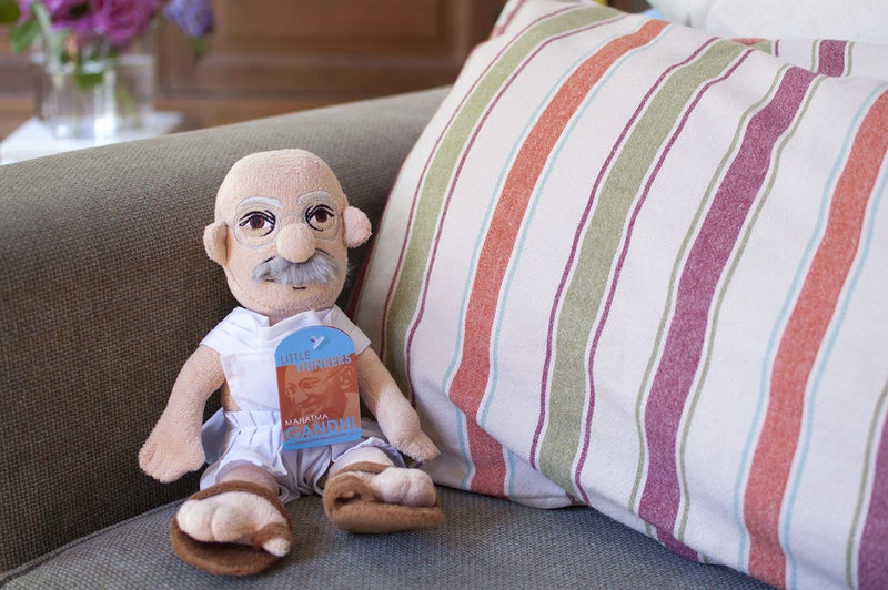 The Unemployed Philosophers Guild Mahatma Gandhi Little Thinker - 12" Soft Stuffed Plush Doll - Image 3